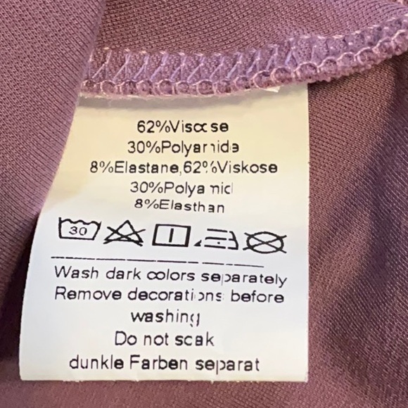 Grace Karin Mauve Tie-Front Cap Sleeve Blouse ~ Dusty Rose~Size Medium - Picture 16 of 16